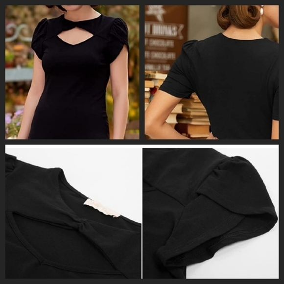 Belle Poque Sexy Cutout ‎ 1950s Vintage Blouse - Picture 2 of 2